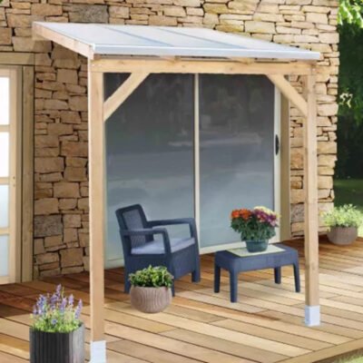 Toit de terrasse en bois 300 x 200cm Chalet et Jardin