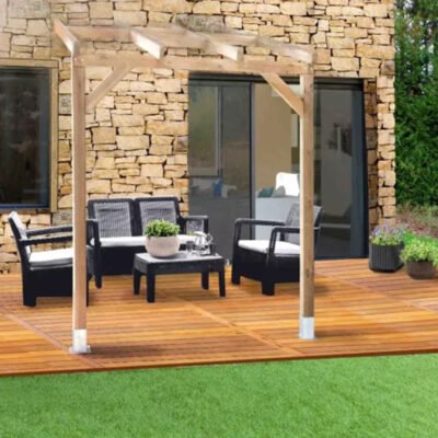 Toit de terrasse 300 x 200cm en bois massif Chalet et Jardin